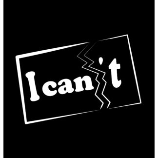Grafika motywacyjna z napisem "I can"